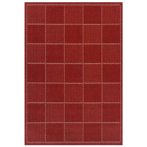 Checked Flatweave Red 2