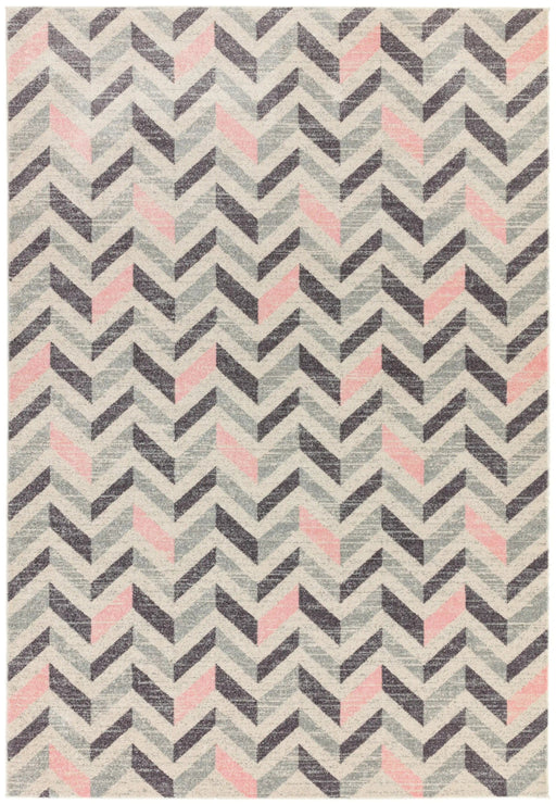 Asiatic Rugs 120 x 170cm Colt CL09 Chevron Pink - Woven Rugs
