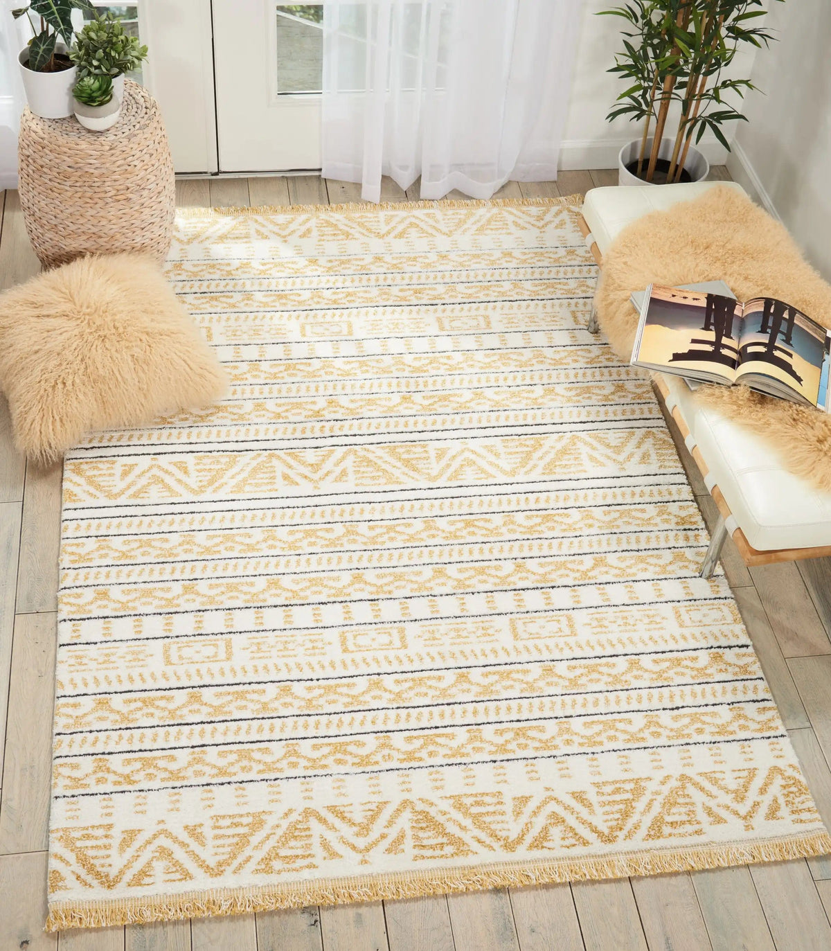 Kamala DS503 Yellow — Woven Rugs