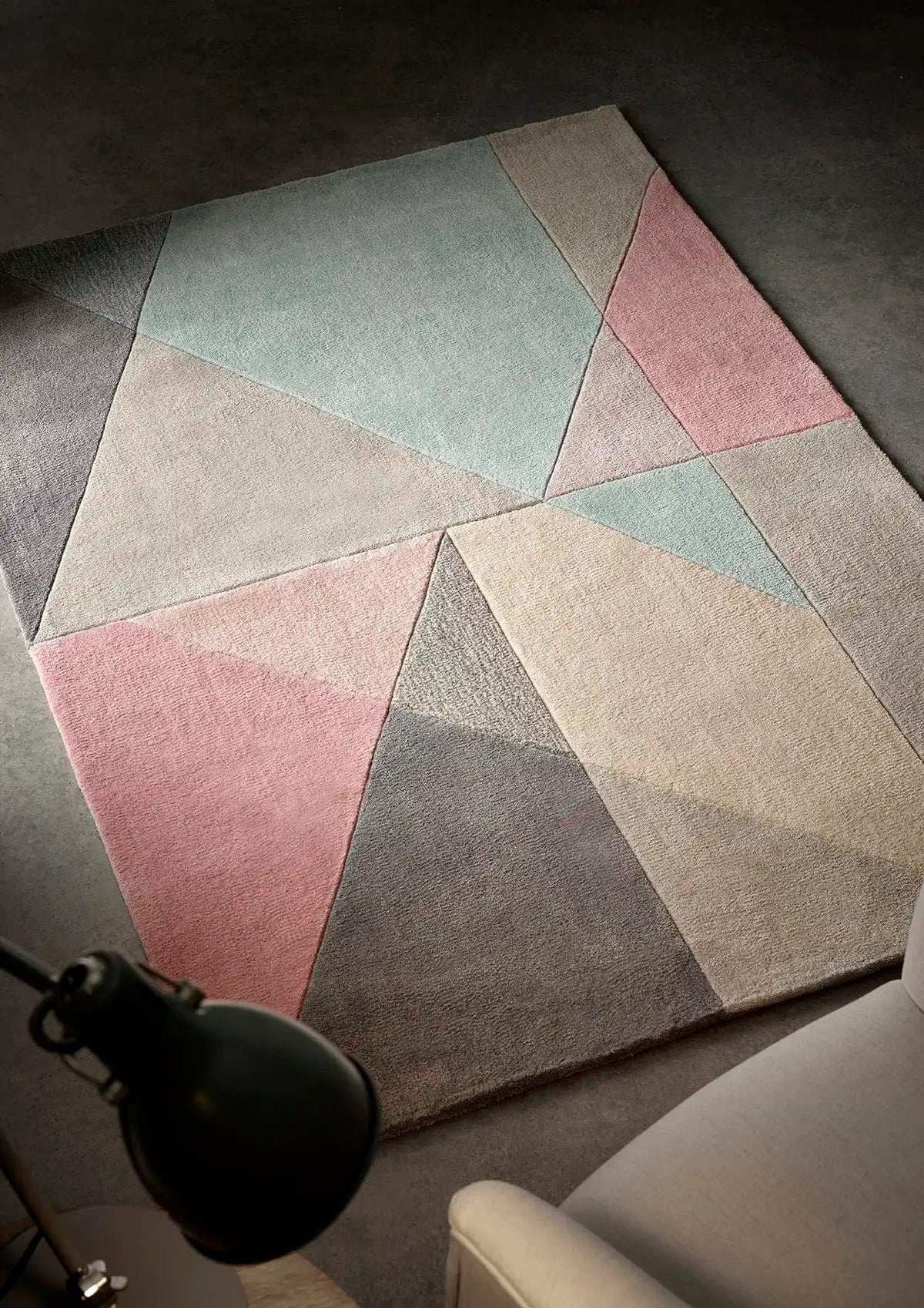 Design Matters Pink Grey Blue — Woven Rugs
