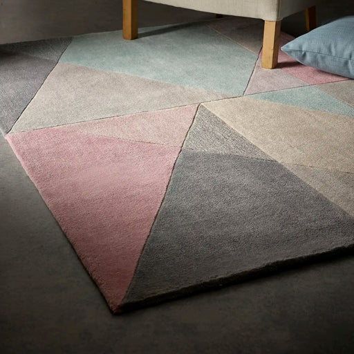 Origins Rugs Design Matters Pink Grey Blue - Woven Rugs