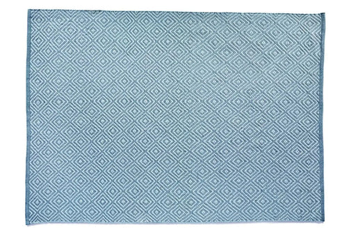 Hug Rug Woven Diamond Rug Denim Blue 1