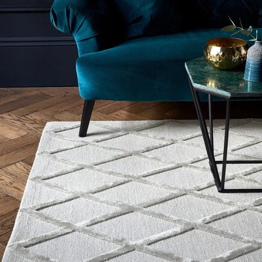 Asiatic Rugs Dixon Silver Diamond - Woven Rugs