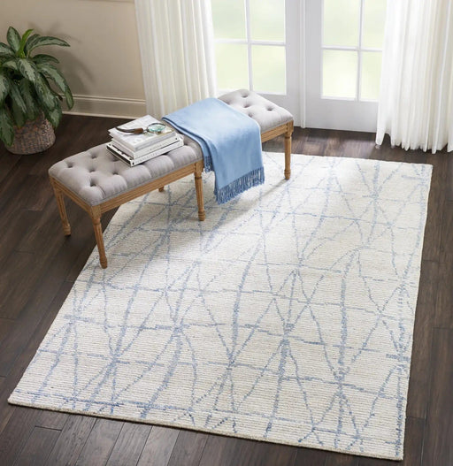 Nourison Rugs Rectangle / 168 x 226cm Ellora Ell02 Sky 99446384836 - Woven Rugs