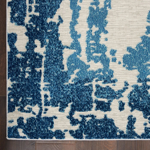 Nourison Rugs Etchings ETC04 Ivory Blue - Woven Rugs