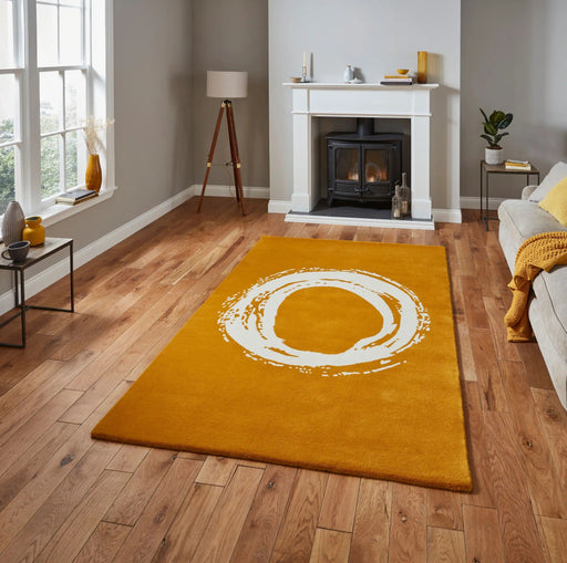 Think Rugs Rugs Elements EL1095 Ochre - Woven Rugs