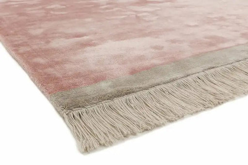 Asiatic Rugs Rectangle / 120 x 170cm Elgin Pink with Silver Border 5031706703051 - Woven Rugs