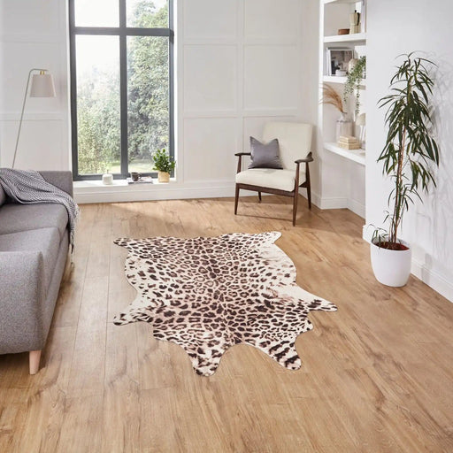 Think Rugs Rugs Faux Animal Print Leopard Print - Woven Rugs