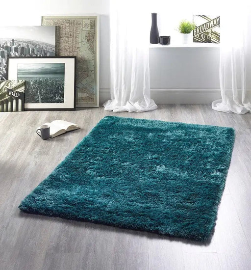 Origins Rugs Origins Glamour/Shimmer Teal - Woven Rugs