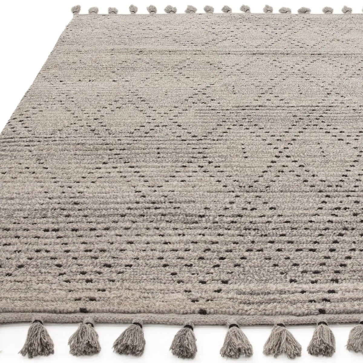 Nepal Grey Black Diamond — Woven Rugs