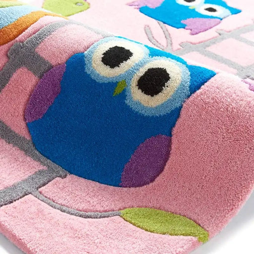 Think Rugs Rugs Rectangle / 70 x 140cm Think Kids 5648 Pink 5060155936925 - Woven Rugs