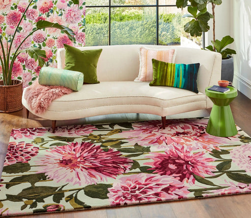 Harlequin Rugs Harlequin Dahlia Fuchsia Palm - Woven Rugs