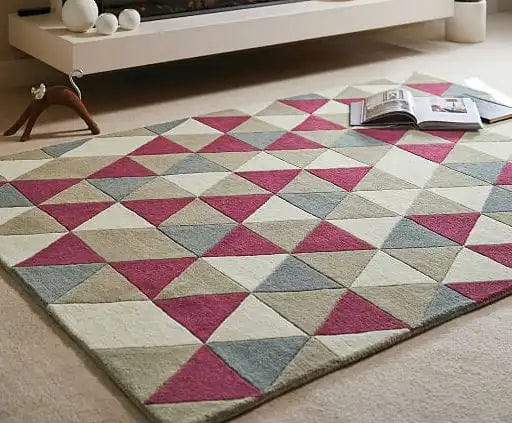 Origins Rugs Honeycomb Raspberry - Woven Rugs