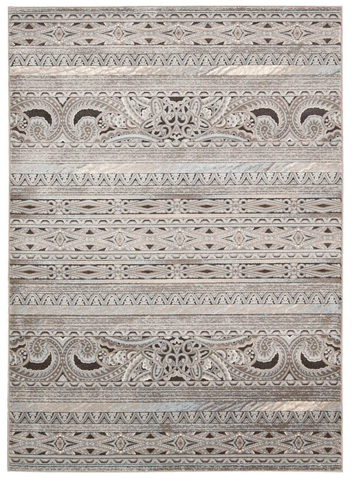 Nourison Rugs Rectangle / 66 x 229cm Karma Nourison KRM03 Stone 99446269188 - Woven Rugs