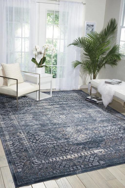 Nourison Rugs Malta MAI01 Navy - Woven Rugs