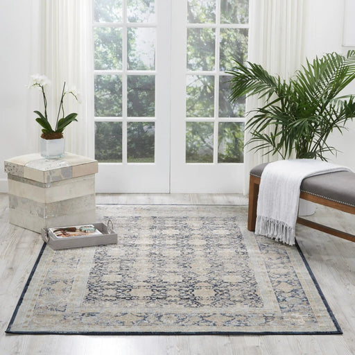 Nourison Rugs Runner / 66 x 231cm Kathy Ireland Malta MAI09 Navy Runner 099446375940 - Woven Rugs