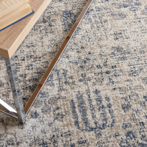 Nourison Rugs Runner / 66 x 231cm Kathy Ireland Malta MAI12 Ivory Blue Runner 099446495075 - Woven Rugs