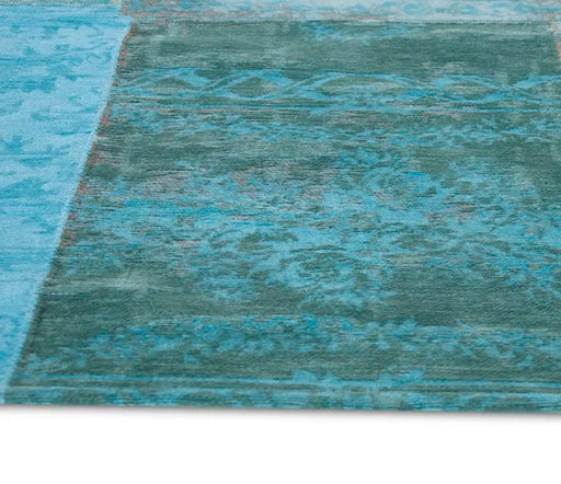 Vintage 8015 Azure Blue Rugs 2