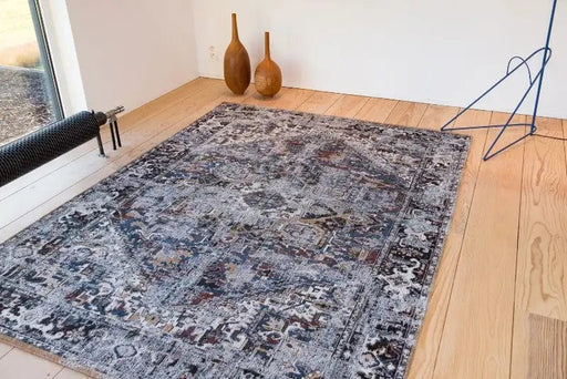 Louis De Poortere Rugs Antique Heriz 8707 Divan Blue Rugs - Woven Rugs