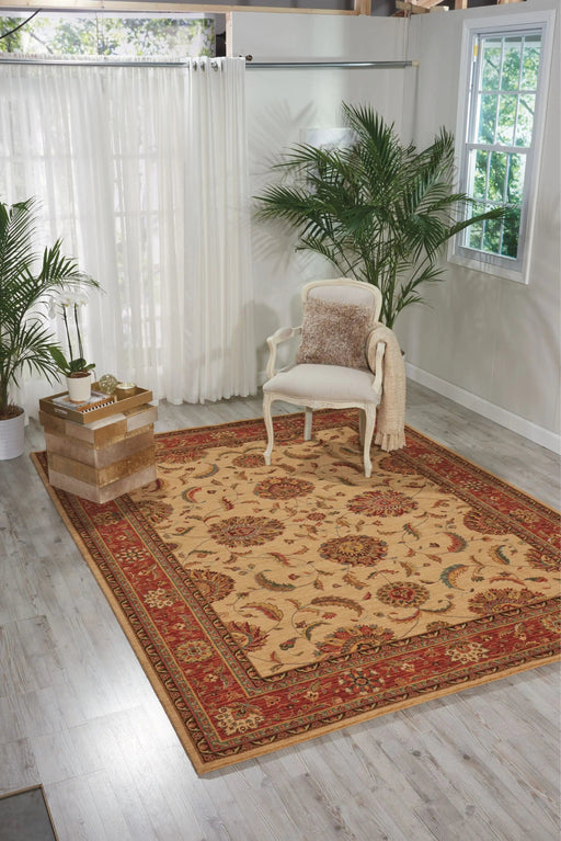 Nourison Rugs Living Treasures LI04 Ivory Red - Woven Rugs