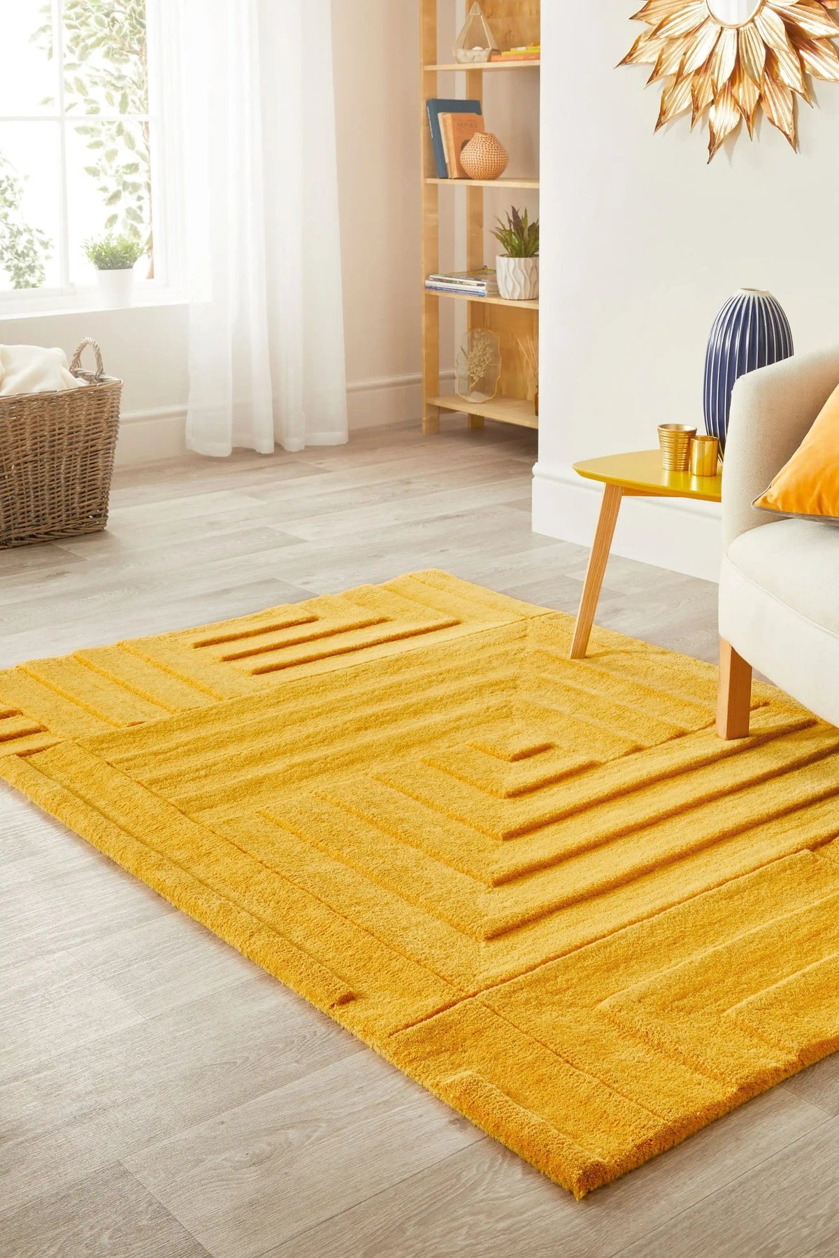 Maze Ochre — Woven Rugs