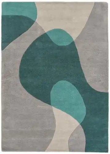 Asiatic Rugs Matrix MAX57 Arc Teal - Woven Rugs