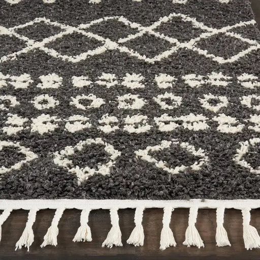 Nourison Rugs Moroccan Shag MRS02 Charcoal - Woven Rugs