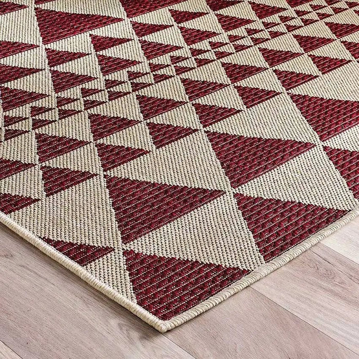 Red Woven Rug Moda Flatweave Prism Red — Woven Rugs