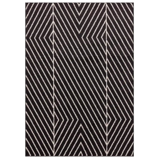 Asiatic Rugs Muse Black Linear Rug MU10 - Woven Rugs