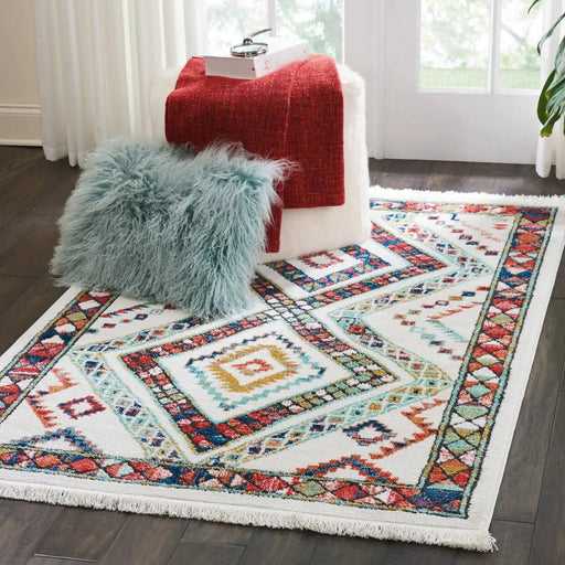 Nourison Rugs Navajo Nourison NAV02 White - Woven Rugs