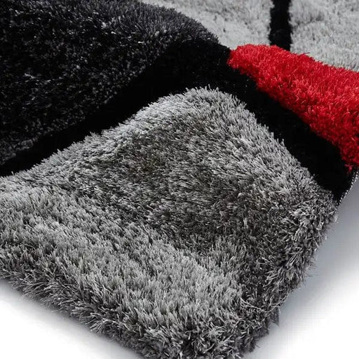 Think Rugs Rugs Noble House NH5858 Grey/Red - Woven Rugs