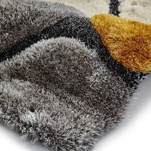 Think Rugs Rugs Noble House NH5858 Grey/Yellow - Woven Rugs