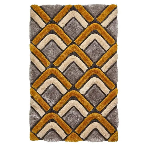 Think Rugs Rugs Noble House NH8199 Grey/Yellow - Woven Rugs