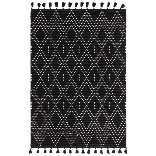 Asiatic Rugs Nepal Black Cream Diamond - Woven Rugs