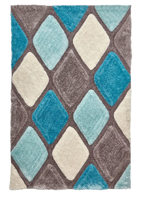 Think Rugs Rugs Noble House NH9247 Grey/Blue - Woven Rugs