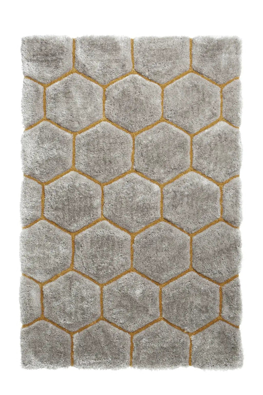 Think Rugs Rugs Noble House NH30782 Grey/Yellow - Woven Rugs