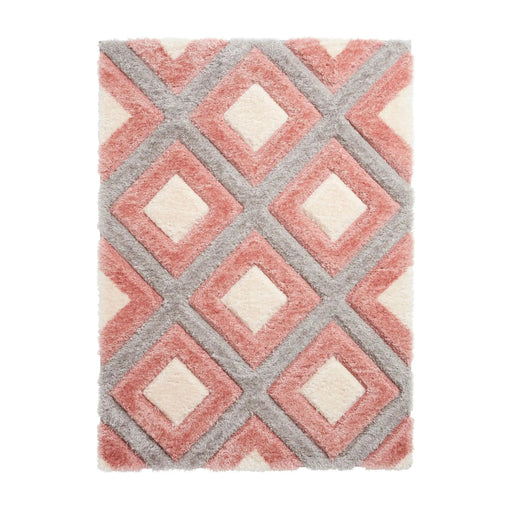 Think Rugs Rugs Olympia GR224 Grey Pink - Woven Rugs