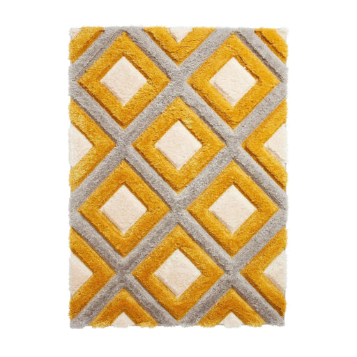 Think Rugs Rugs Olympia GR224 Grey Yellow - Woven Rugs