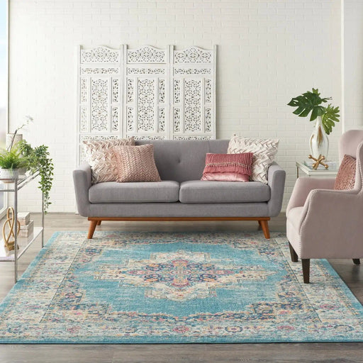 Nourison Rugs Passion Nourison PSN03 LTBLU - Woven Rugs