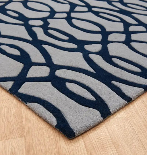 Asiatic Rugs Matrix MAX36 Wire Blue Rugs - Woven Rugs