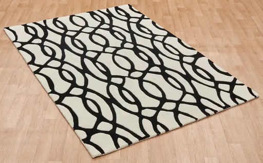 Asiatic Rugs Rectangle / 120 x 170cm Matrix MAX35 Wire White Rugs 5031706634812 - Woven Rugs