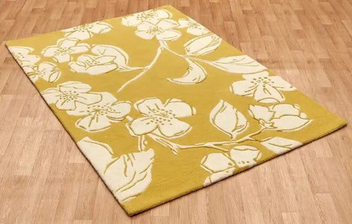 Asiatic Rugs Rectangle / 80 x 150cm Devore - Matrix MAX15 Yellow 5031706638728 - Woven Rugs