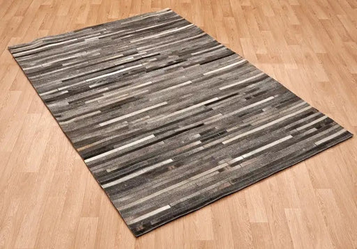 Asiatic Rugs Gaucho Stripe Dark Grey - Woven Rugs