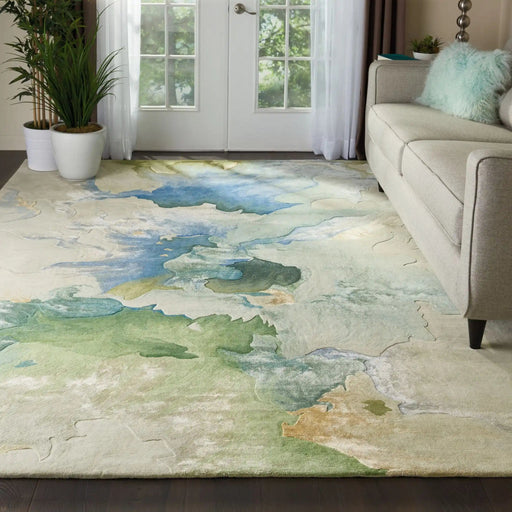 Nourison Rugs Prismatic PRS16 Sea Foam - Woven Rugs