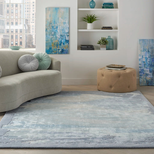 Nourison Rugs Prismatic PRS19 Seafoam Silver - Woven Rugs