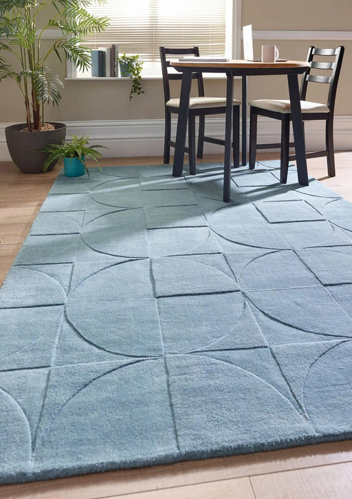 Origins Rugs Penny Steel Blue - Woven Rugs