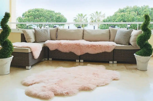 Origins Rugs SheepSkins Hug Peach - Woven Rugs