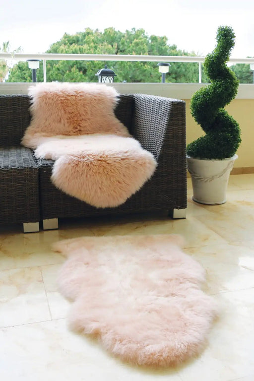 Origins Rugs SheepSkins Hug Peach - Woven Rugs