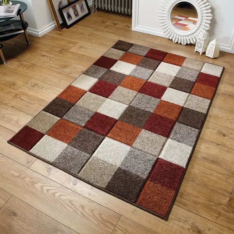 Portland 1923 X Orange Red — Woven Rugs