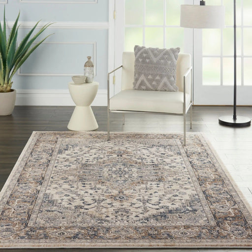 Nourison Rugs Runner / 66 x 229cm Quarry QUA05 Ivory Grey Runner 099446746825 - Woven Rugs